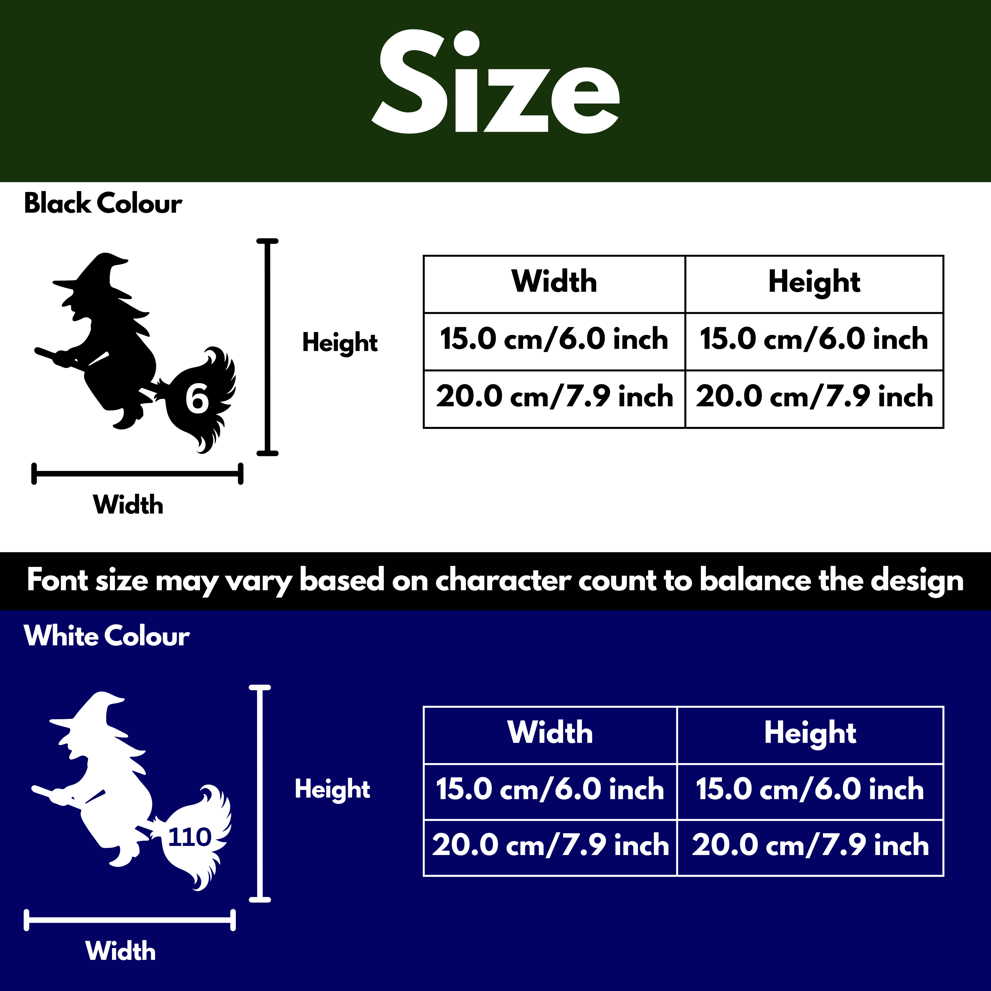 Witch Bin Decal Sticker with Personalised House Number