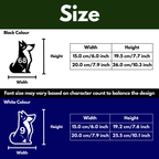 Sitting Dog Bin Decal Sticker with Personalised House Number