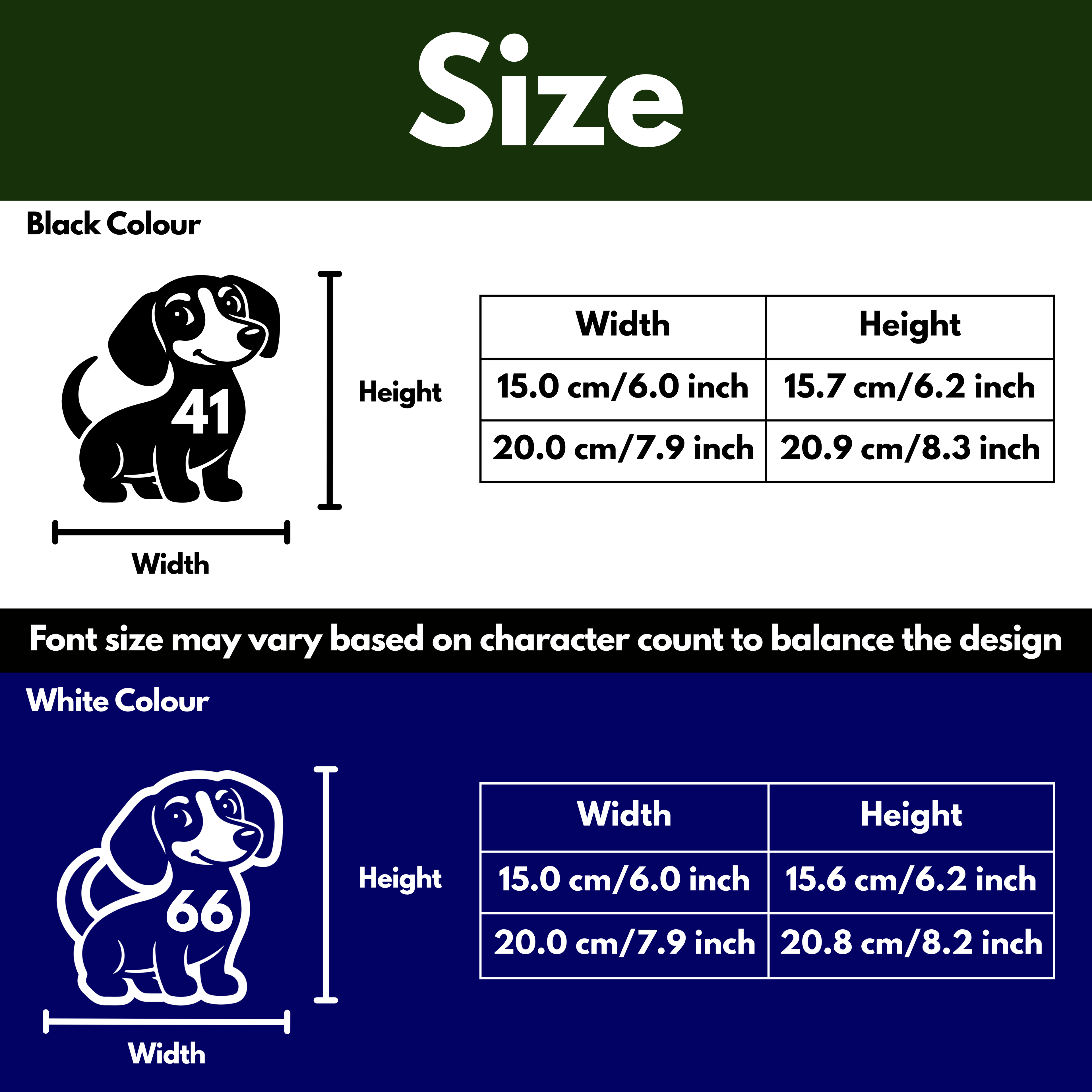 Dachshund Dog Bin Decal Sticker with Personalised House Number
