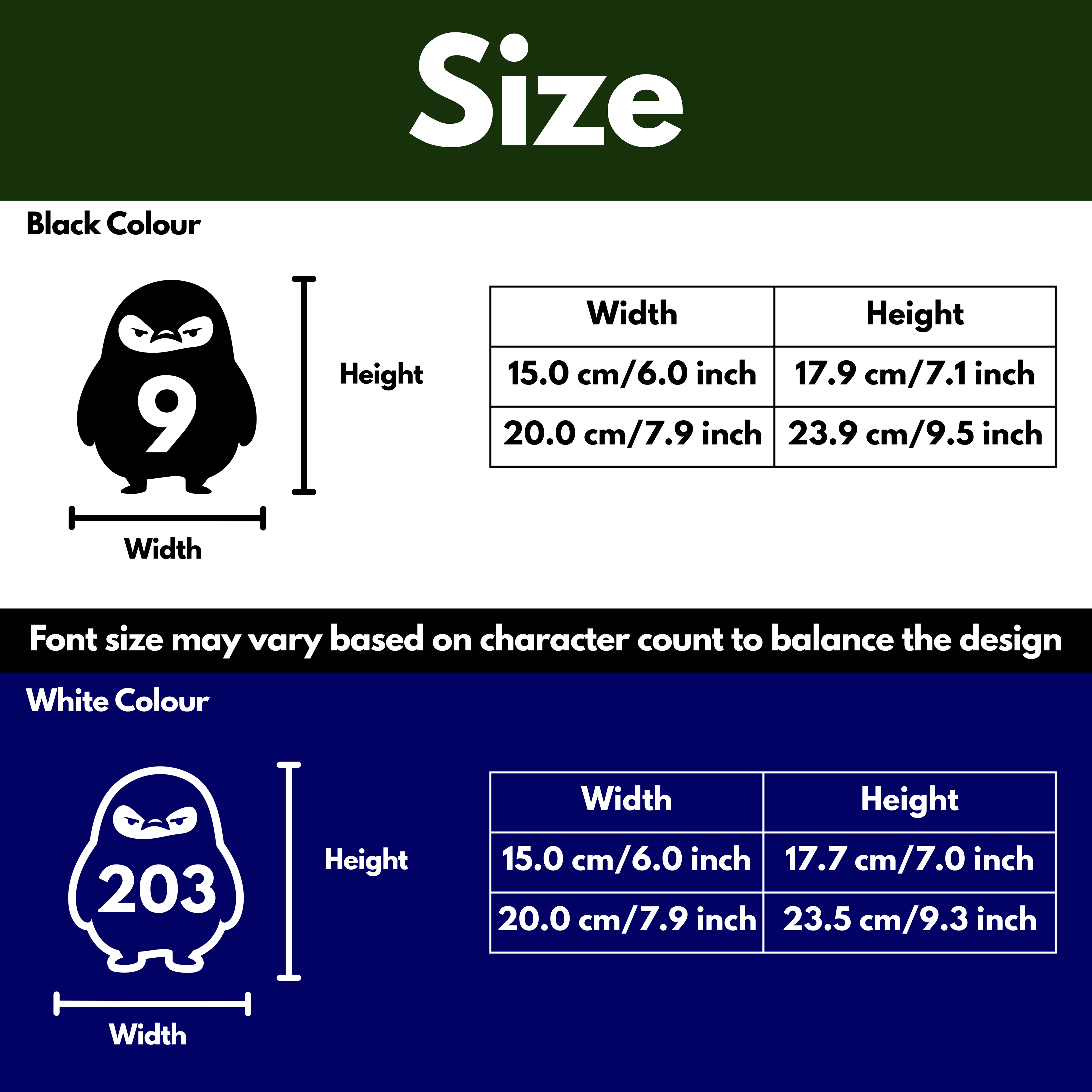Angry Penguin Bin Decal Sticker with Personalised House Number