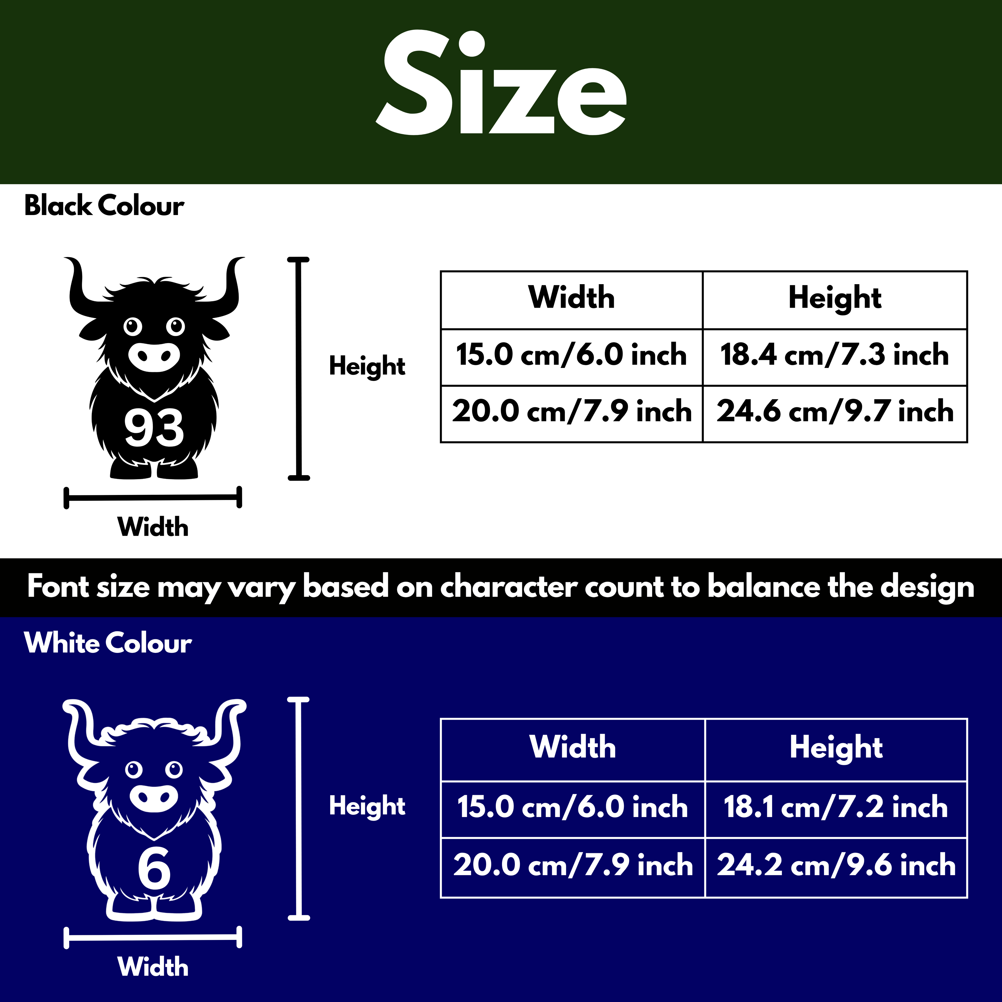 Highland Cow Bin Decal Sticker with Personalised House Number