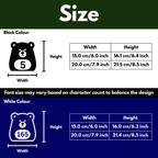 Angry Bear Bin Decal Sticker with Personalised House Number