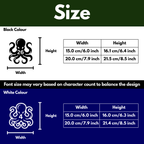 Octopus Bin Decal Sticker with Personalised House Number