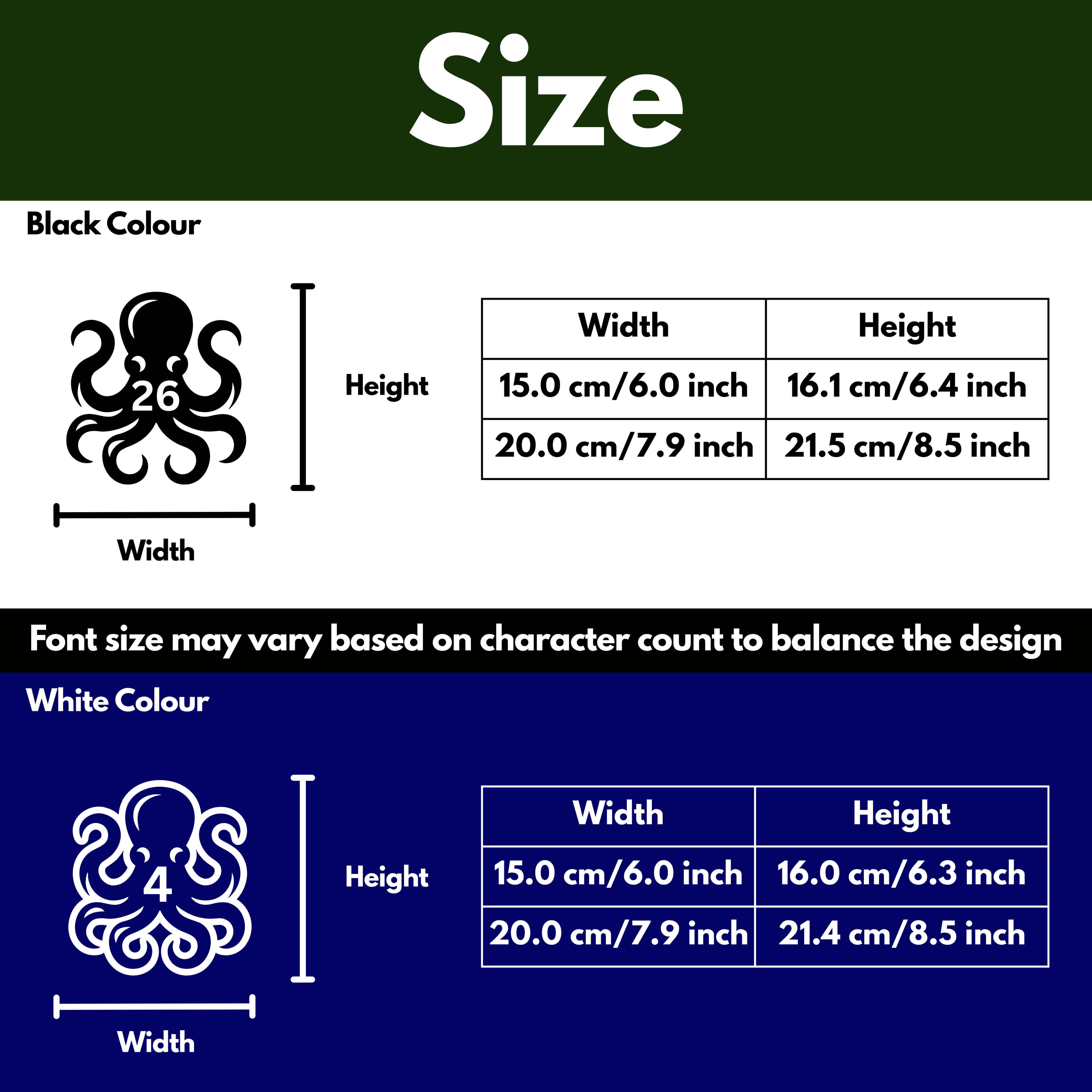 Octopus Bin Decal Sticker with Personalised House Number
