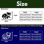 Red Panda Bin Decal Sticker with Personalised House Number