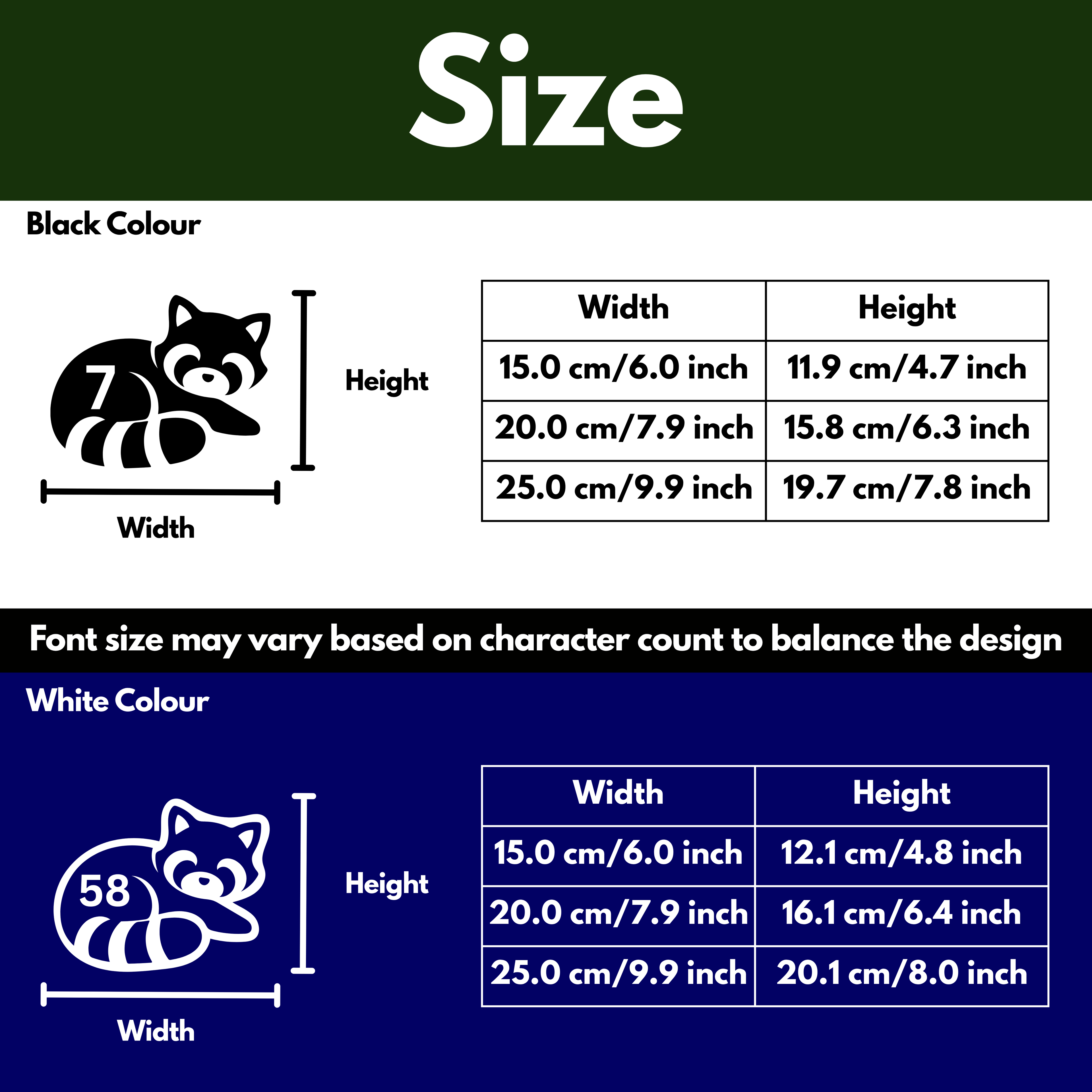Red Panda Bin Decal Sticker with Personalised House Number