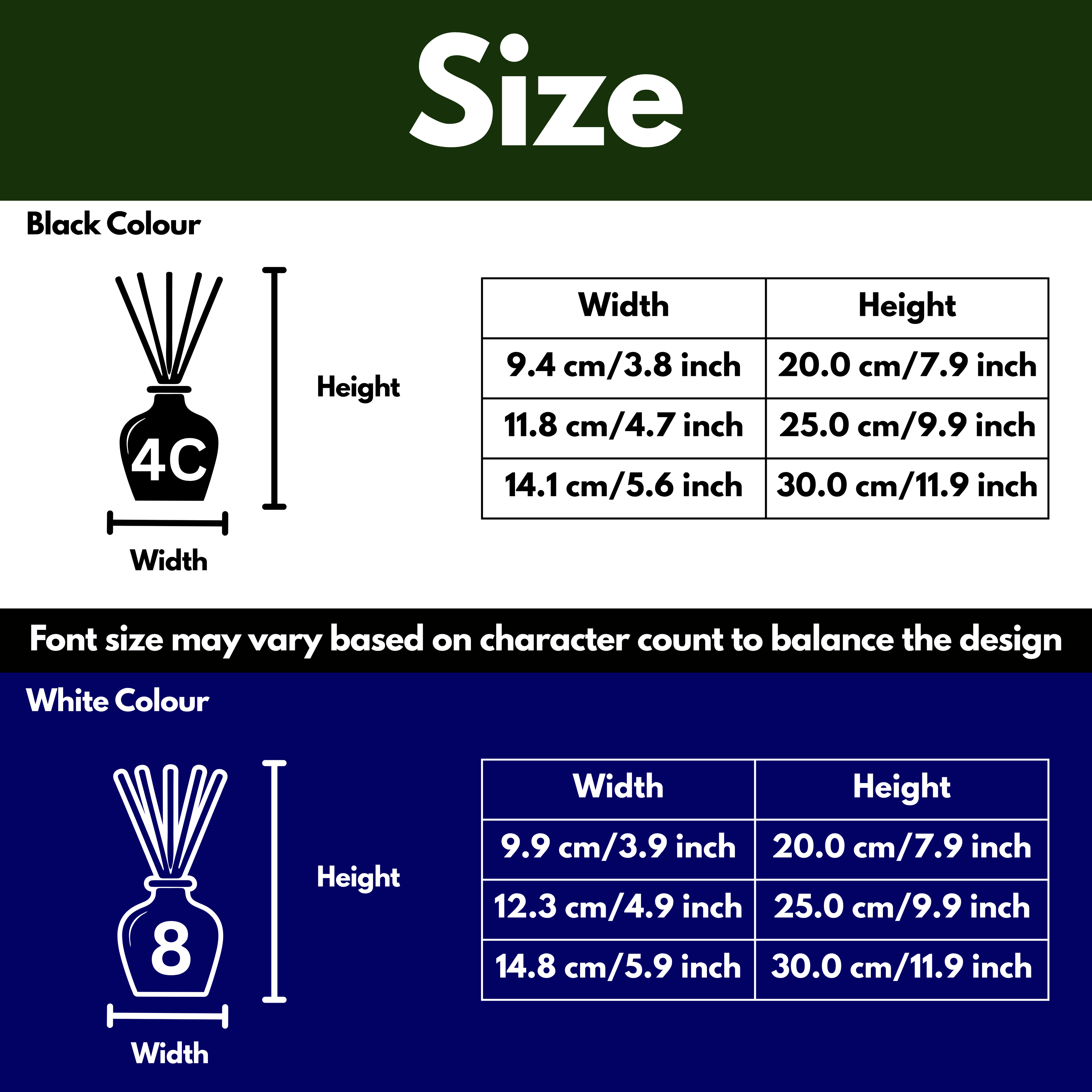 Reed Diffuser Design Bin Decal Sticker with Personalised House Number