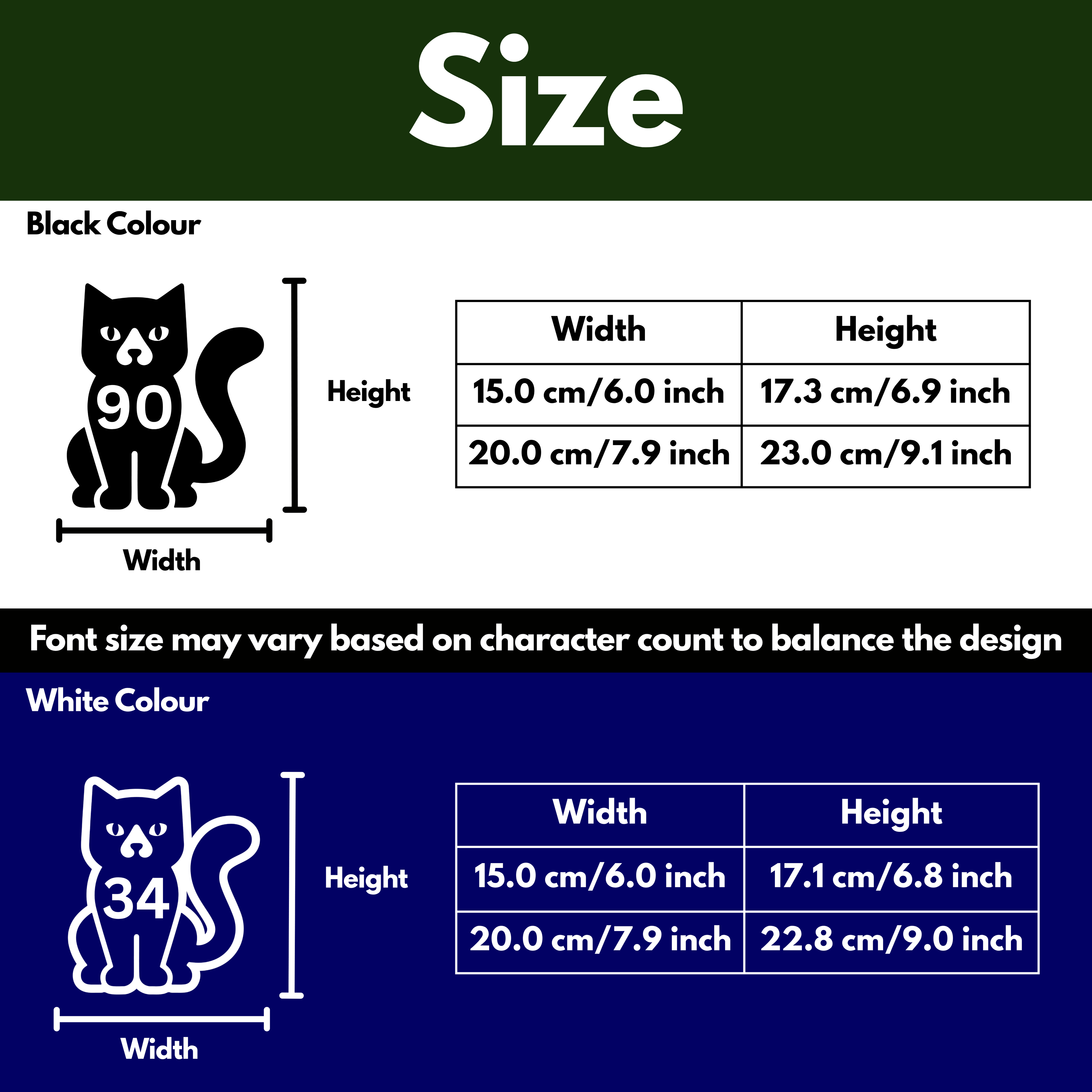 Cat Bin Decal Sticker with Personalised House Number