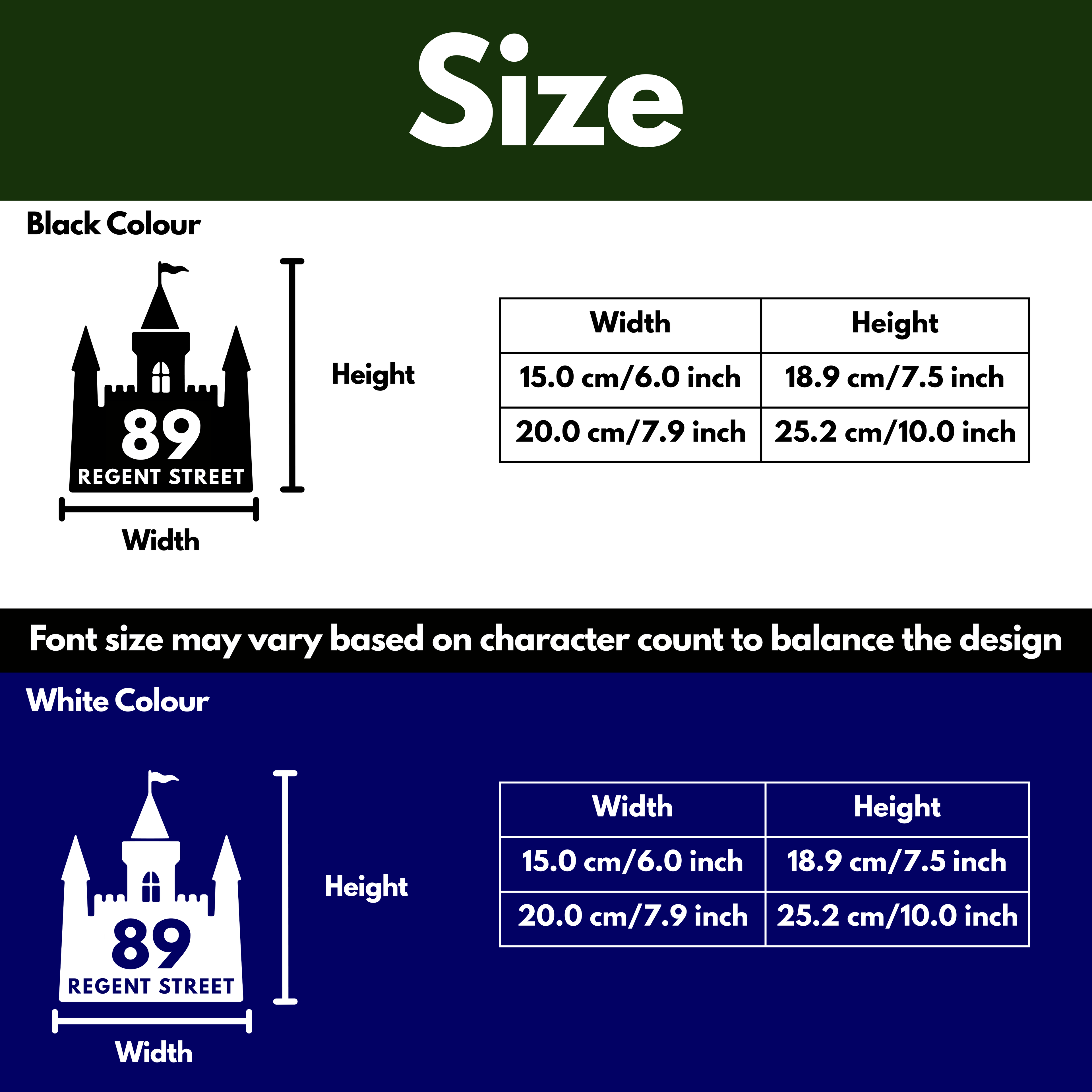 Castle Bin Decal Sticker with Personalised House Number