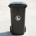 Deer Bin Decal Sticker with Personalised House Number