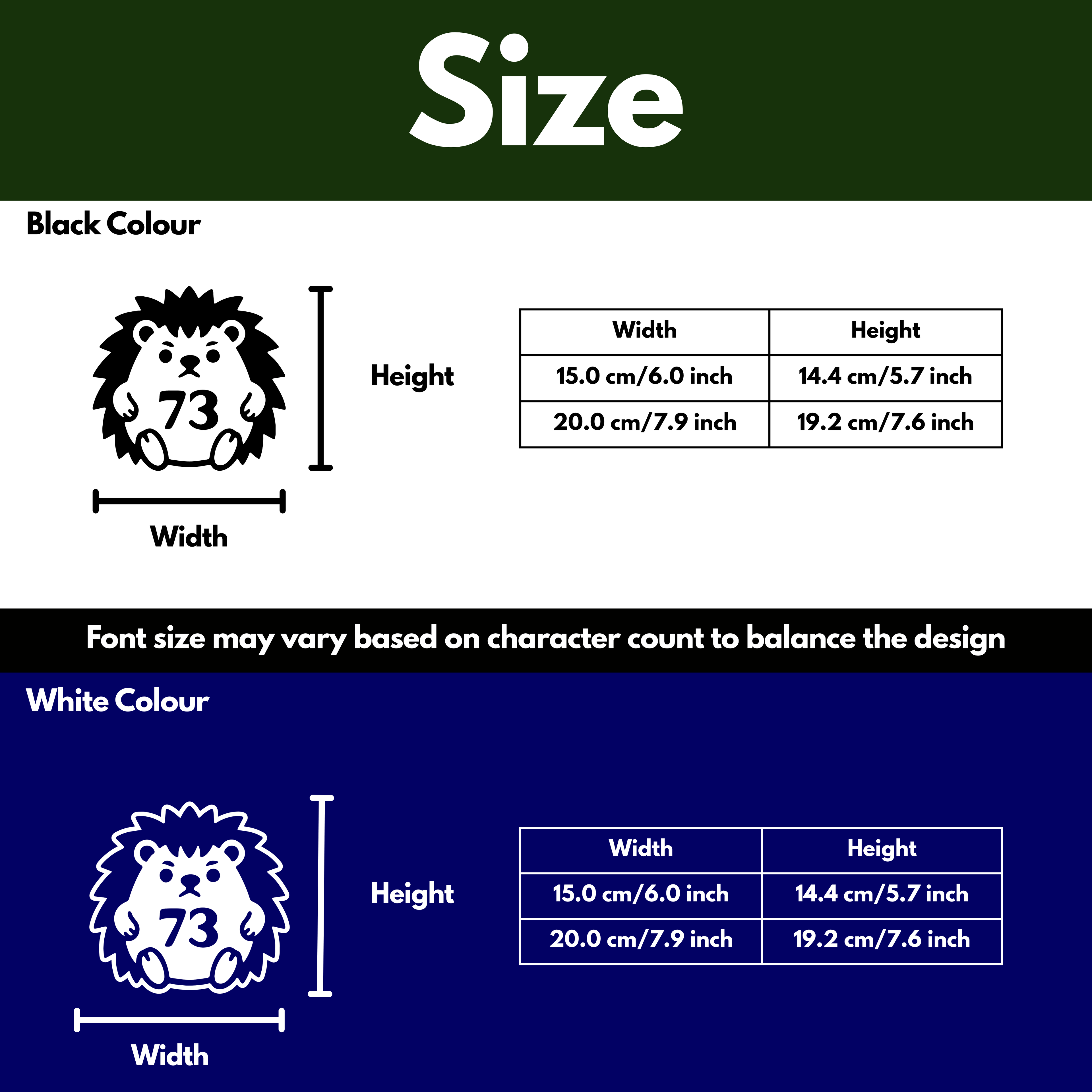 Hedgehog Bin Decal Sticker with Personalised House Number