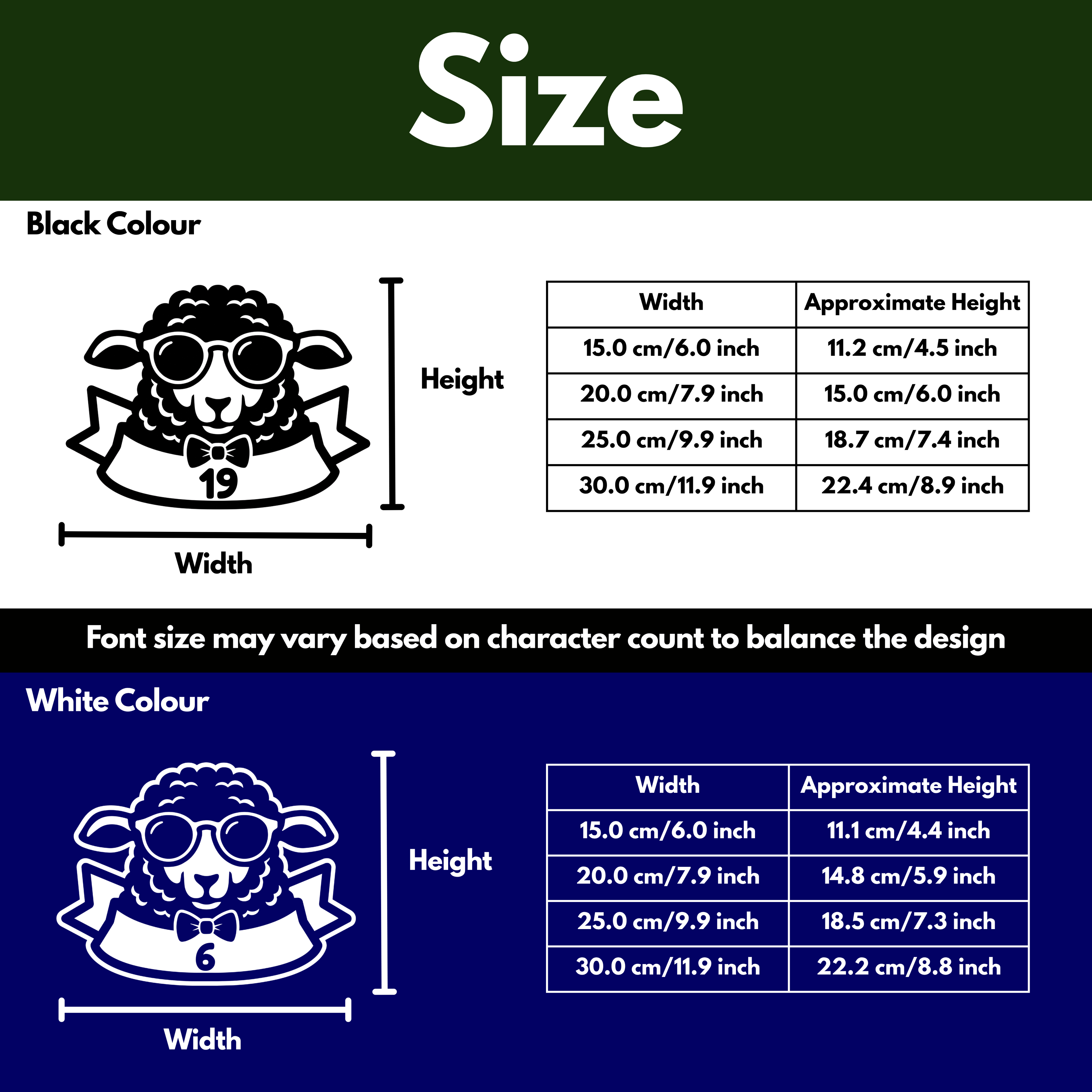 Sheep Bin Decal Sticker with Personalised House Number