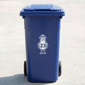 Seagull Bin Decal Sticker with Personalised House Number