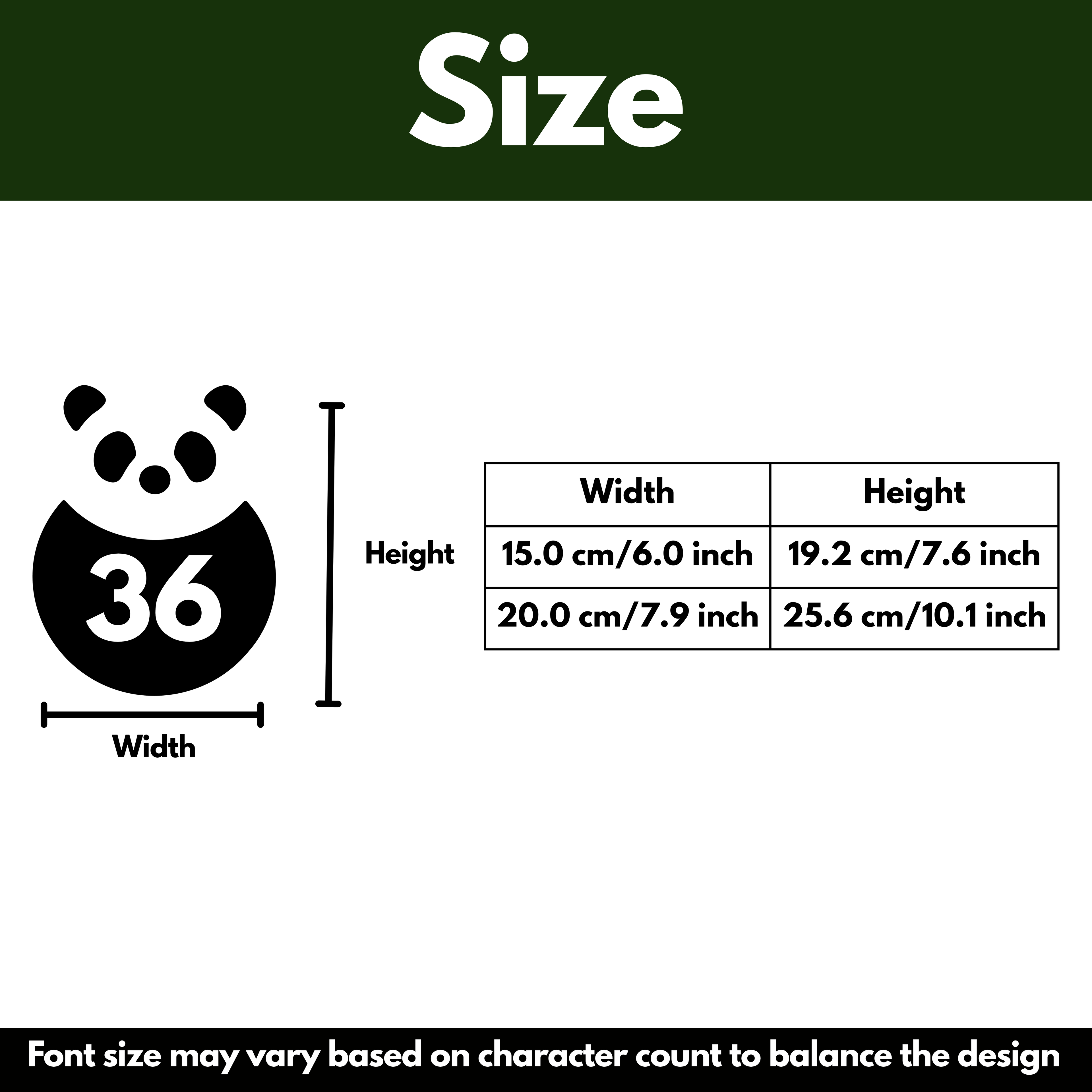 Cute Panda Bin Decal Sticker with Personalised House Number