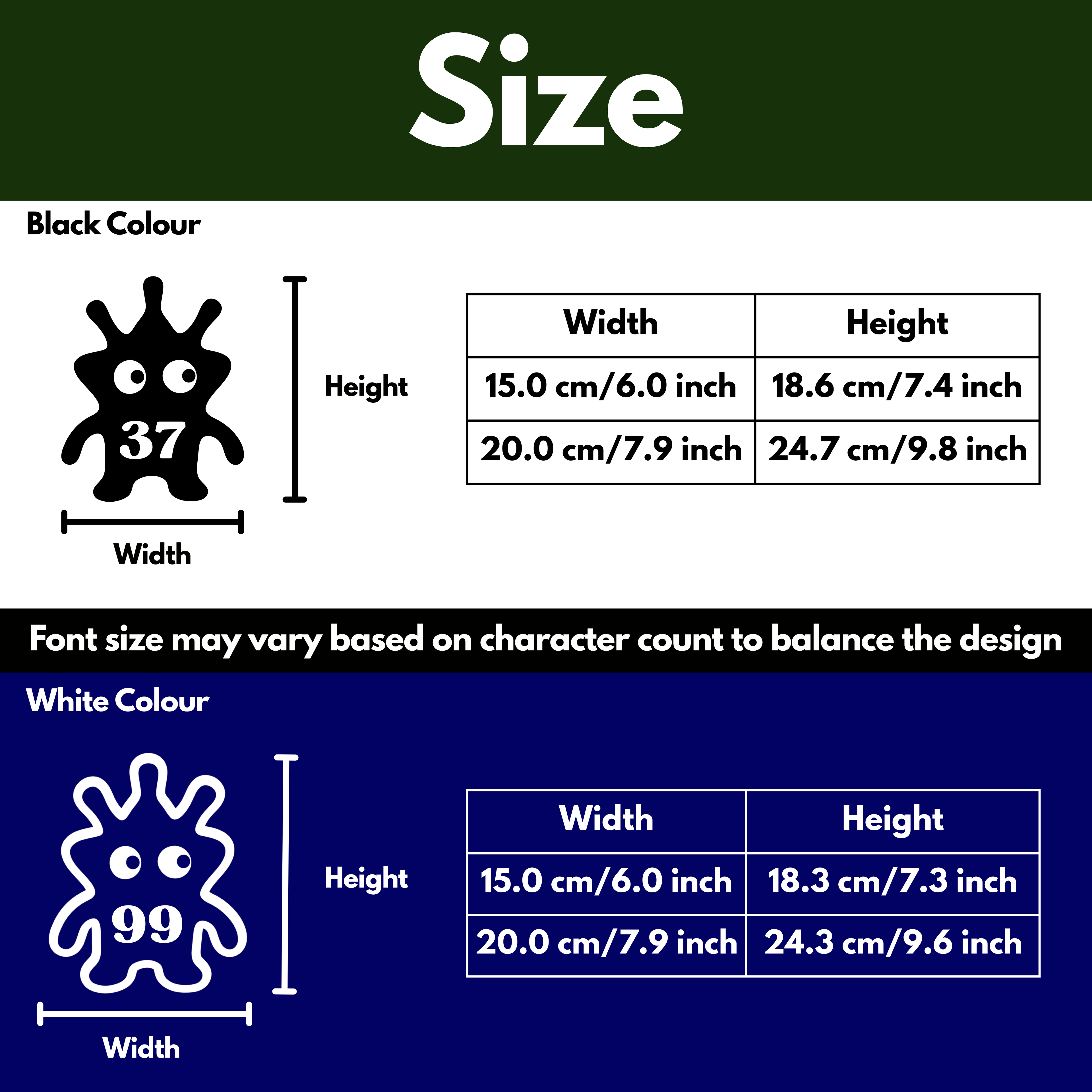 Monster Bin Decal Sticker with Personalised House Number