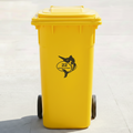 Marlin Fish Bin Decal Sticker with Personalised House Number