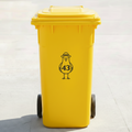 Seagull Bin Decal Sticker with Personalised House Number