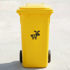 Moose Bin Decal Sticker with Personalised House Number