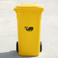 Whale Bin Decal Sticker with Personalised House Number