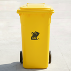 Mouse Bin Decal Sticker with Personalised House Number