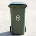 Small Potato Bin Decal Sticker with Personalised House Number