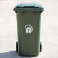 Beer Mug Bin Decal Sticker with Personalised House Number