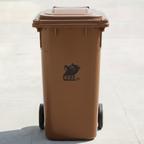 Mouse Bin Decal Sticker with Personalised House Number