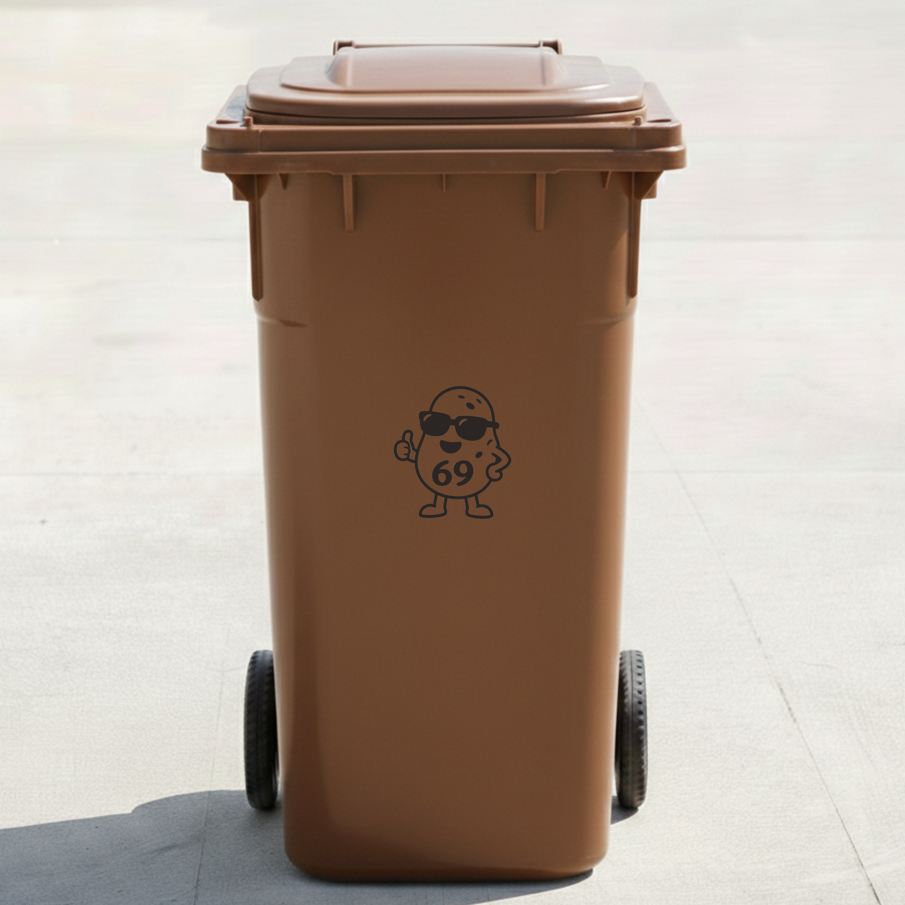 Potato Bin Decal Sticker with Personalised House Number