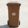 Fish Bin Decal Sticker with Personalised House Number