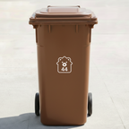 House-Shaped Bear Bin Decal Sticker with Personalised House Number