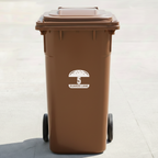 Hamburger Bin Decal Sticker with Personalised House Number & Street Name