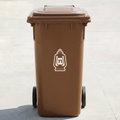 Lantern Bin Decal Sticker with Personalised House Number