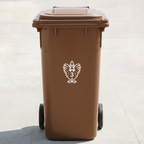 Rooster Bin Decal Sticker with Personalised House Number