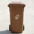 Moose Bin Decal Sticker with Personalised House Number