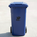 Mouse Bin Decal Sticker with Personalised House Number