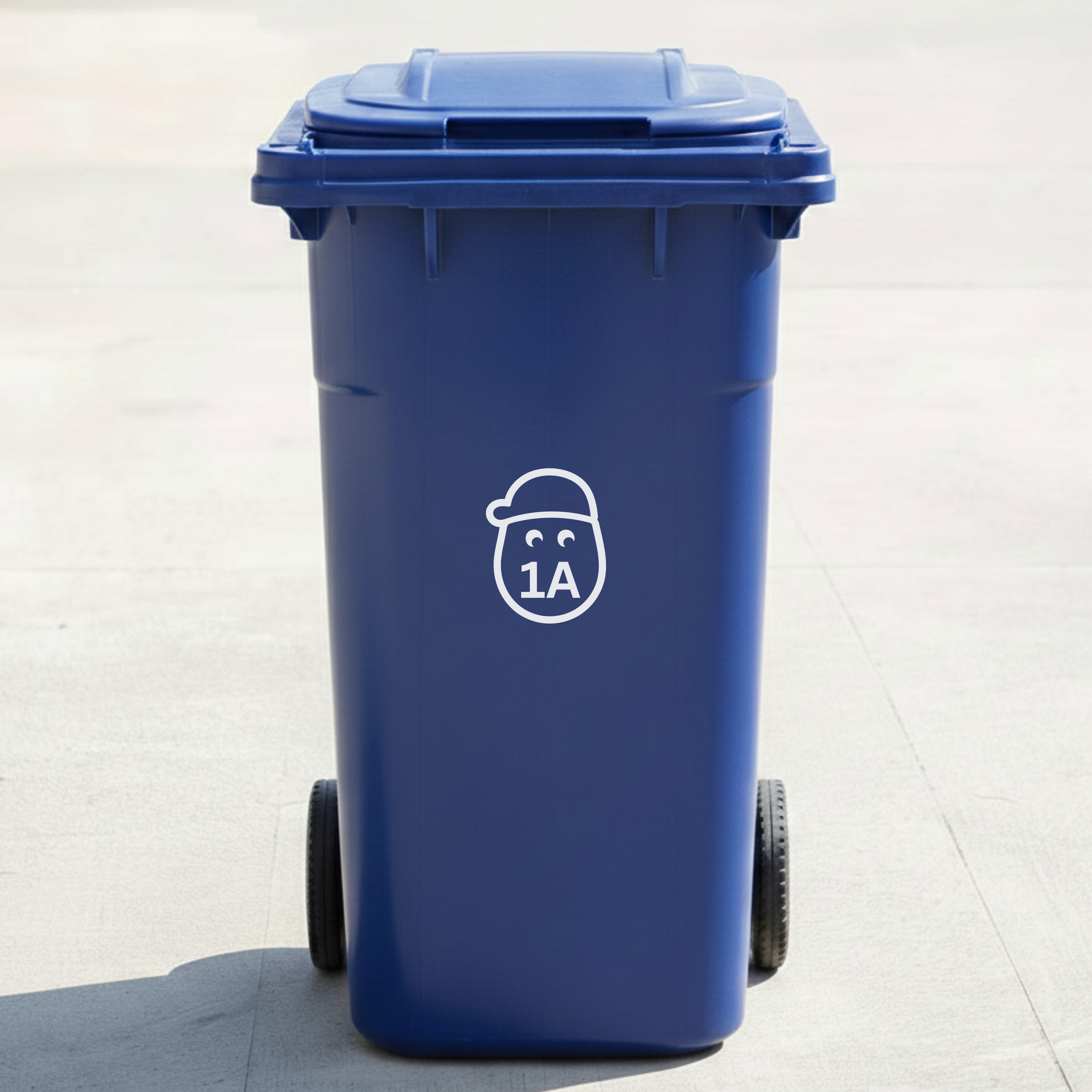 Small Potato Bin Decal Sticker with Personalised House Number