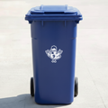 Rock & Roll Chicken Bin Decal Sticker with Personalised House Number