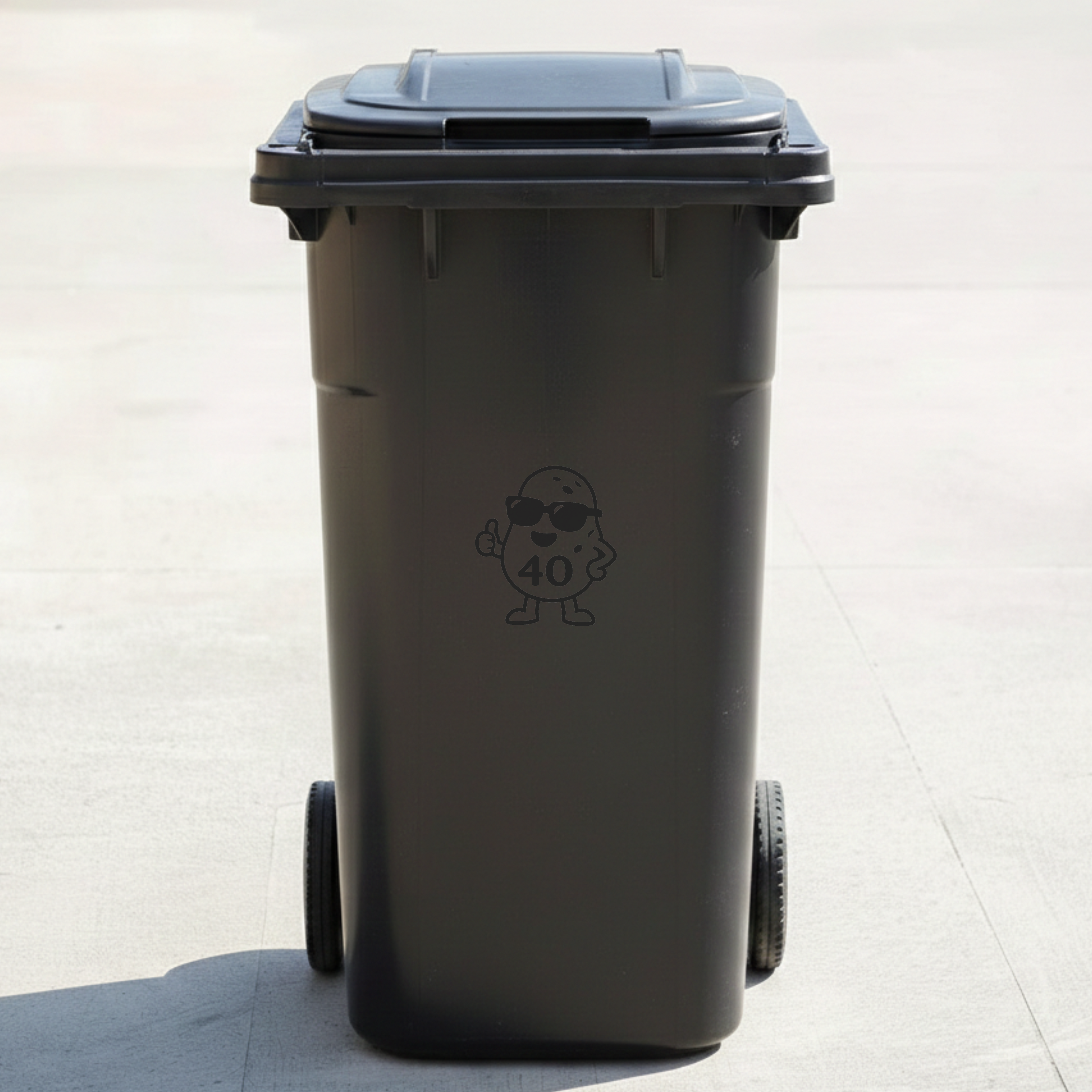 Potato Bin Decal Sticker with Personalised House Number