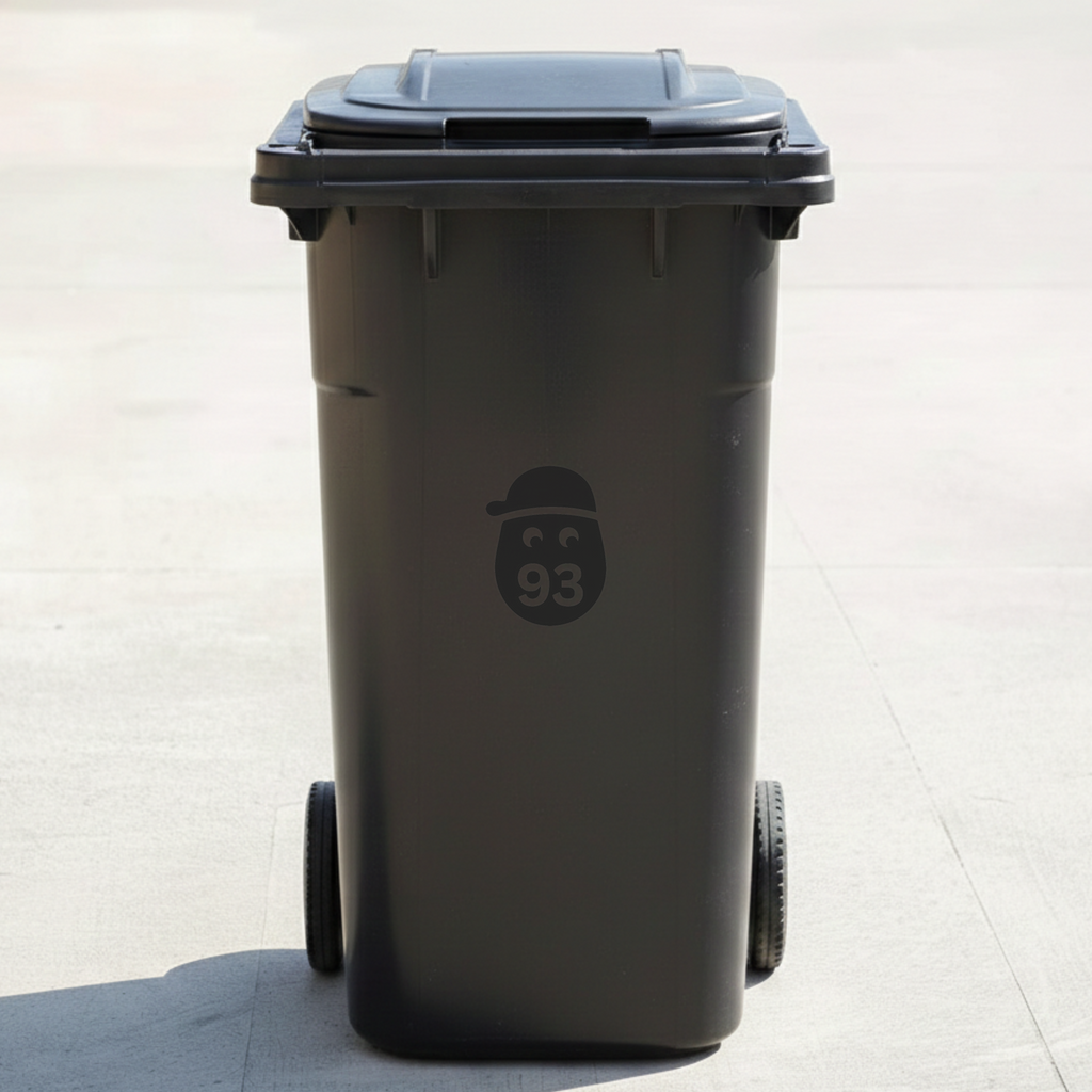 Small Potato Bin Decal Sticker with Personalised House Number