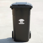 Hamburger Bin Decal Sticker with Personalised House Number & Street Name