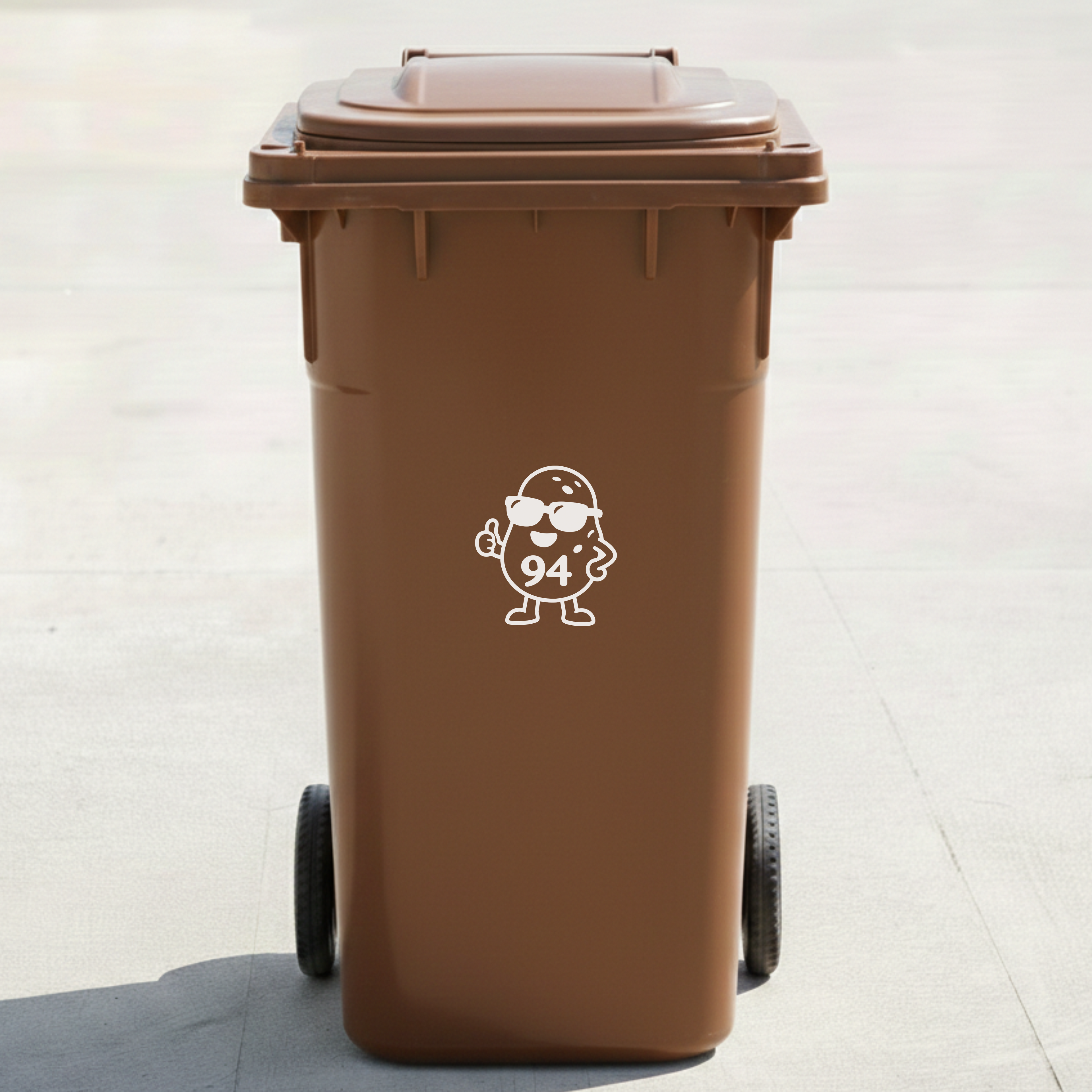 Potato Bin Decal Sticker with Personalised House Number